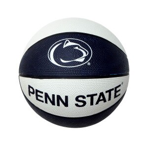mini navy & white basketball with Athletic Logo and Penn State